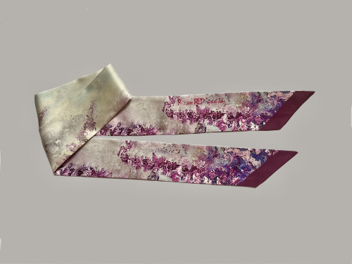 Платок-твилли "Русская лаванда"